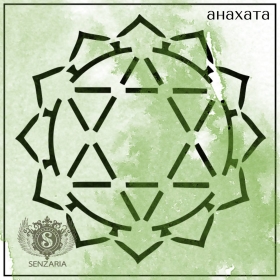 Трафарет - Анахата мини