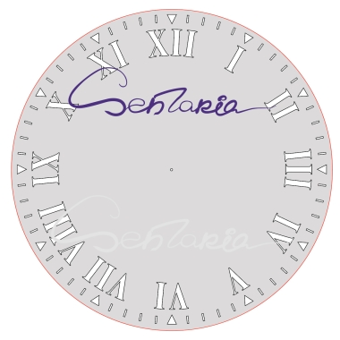 Трафарет - Римские часы 03 Трафарет - Римские часы 03