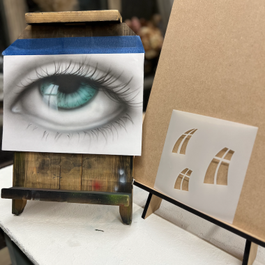 Трафарет - Блики от окна Трафарет - Блики от окна